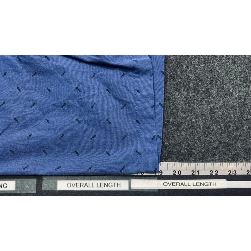 Lululemon Commission Shorts Men 32 Blue Geometric Print Stretch Chino